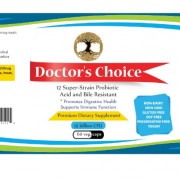 Doctors Choice probiotic supplement label